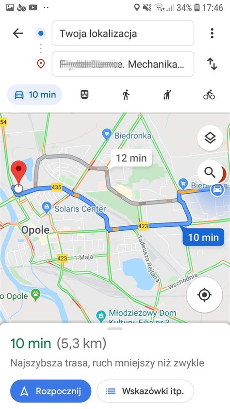 mapa google wyznacz trase